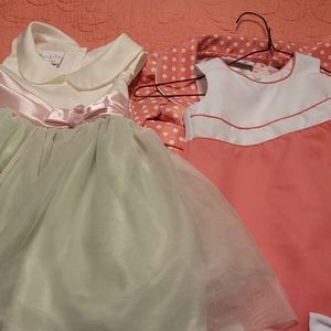 Two darling  Easter and summer dresses  one with matching coat!